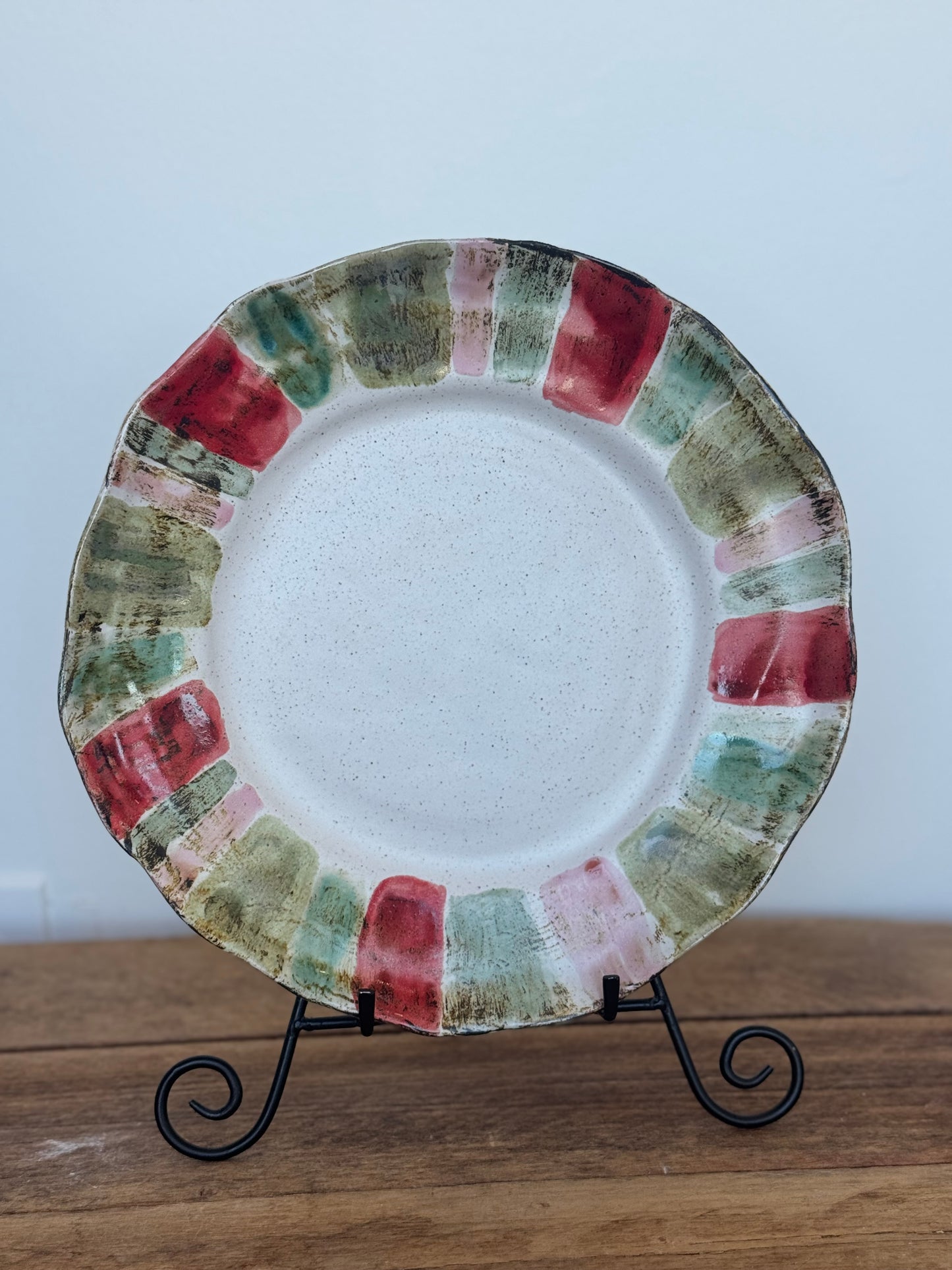 Etta B Candy Stipe Buffet Plate - The Jewelers Lebanon