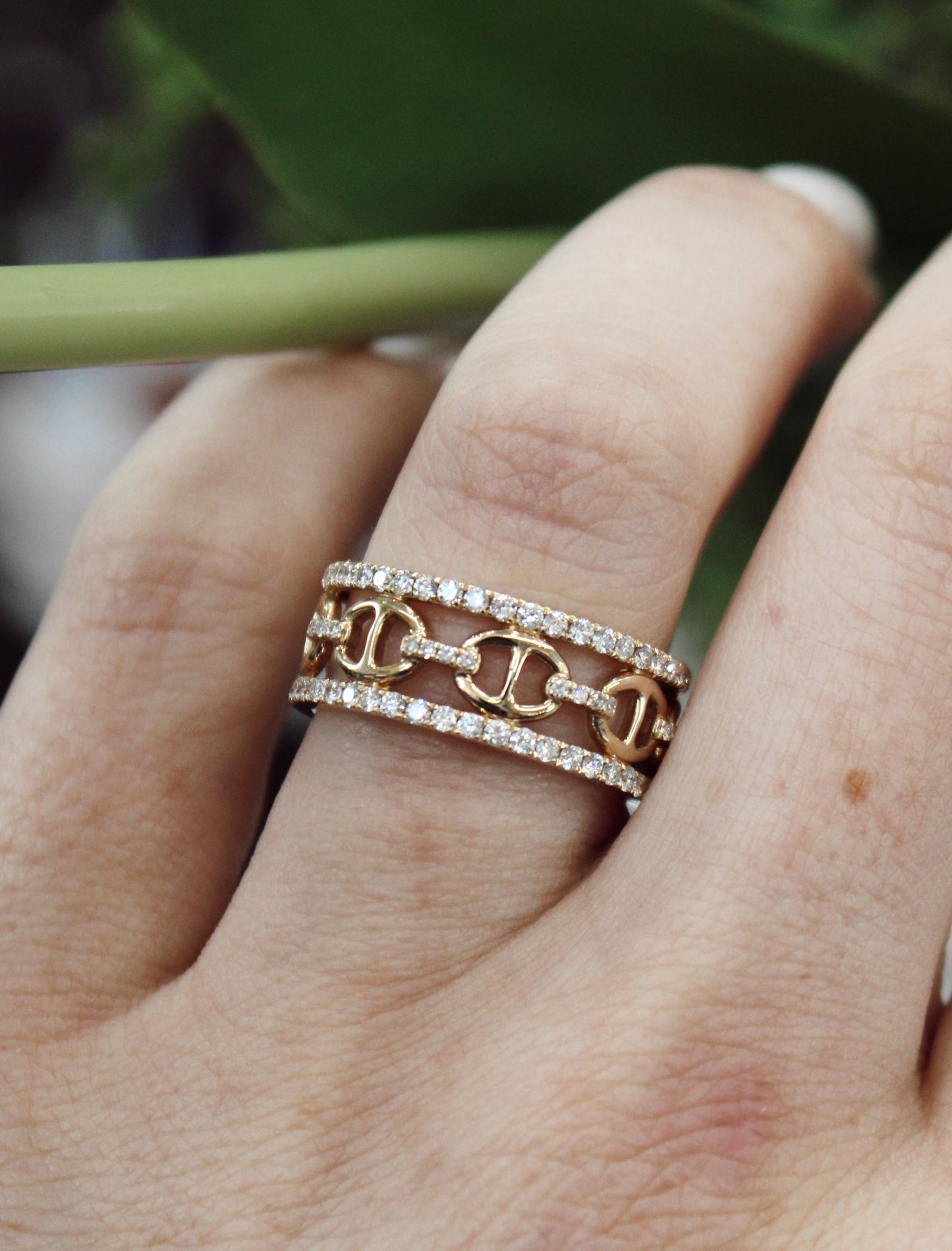 Yellow gold stackable ring - The Jewelers Lebanon