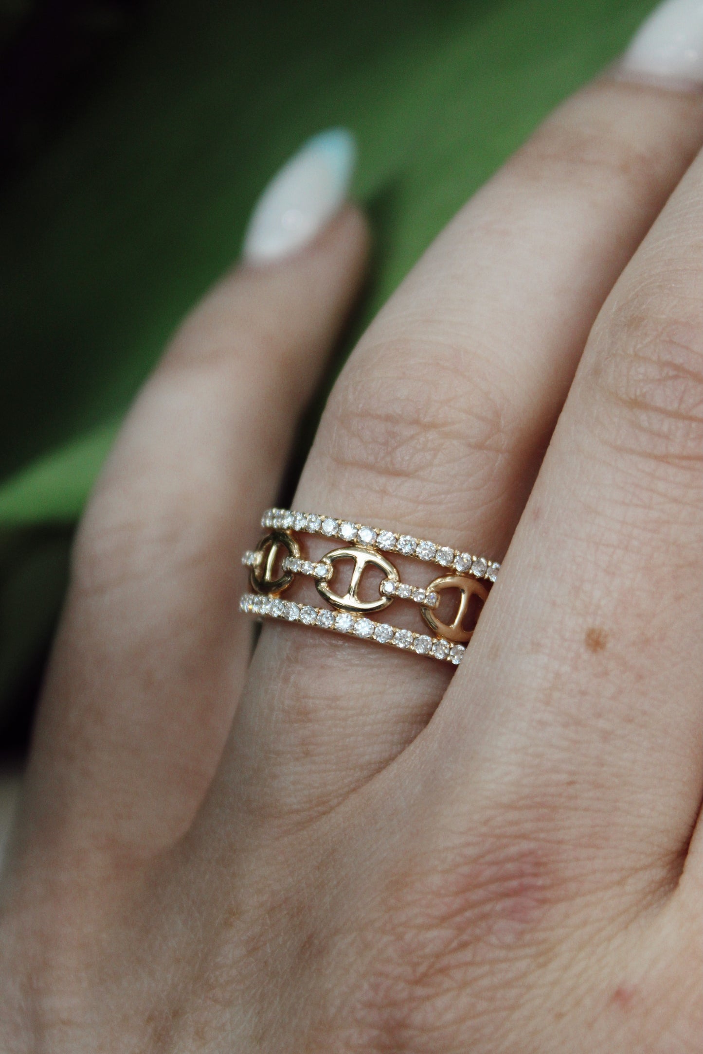 Yellow gold stackable ring - The Jewelers Lebanon
