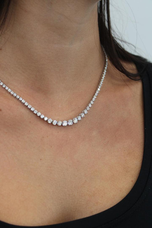 Diamond Tennis Necklace - The Jewelers Lebanon