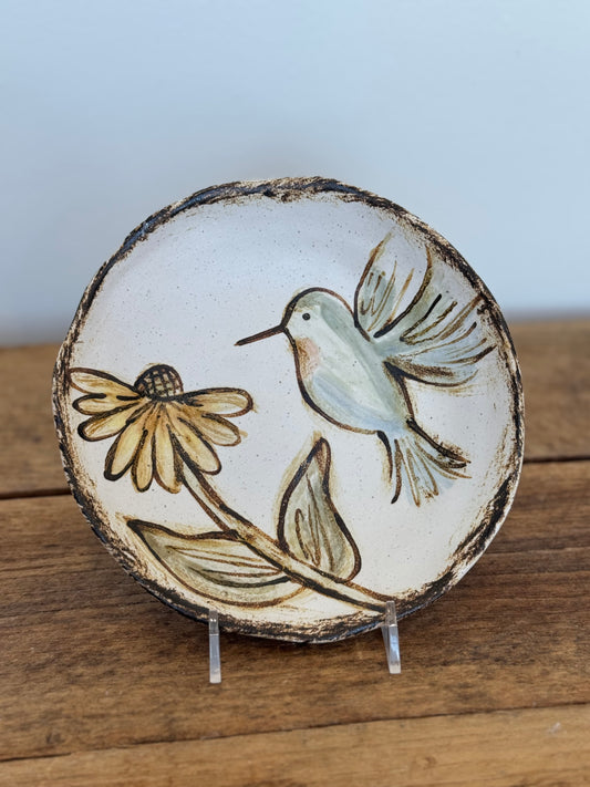 Etta B Hummingbird Plate