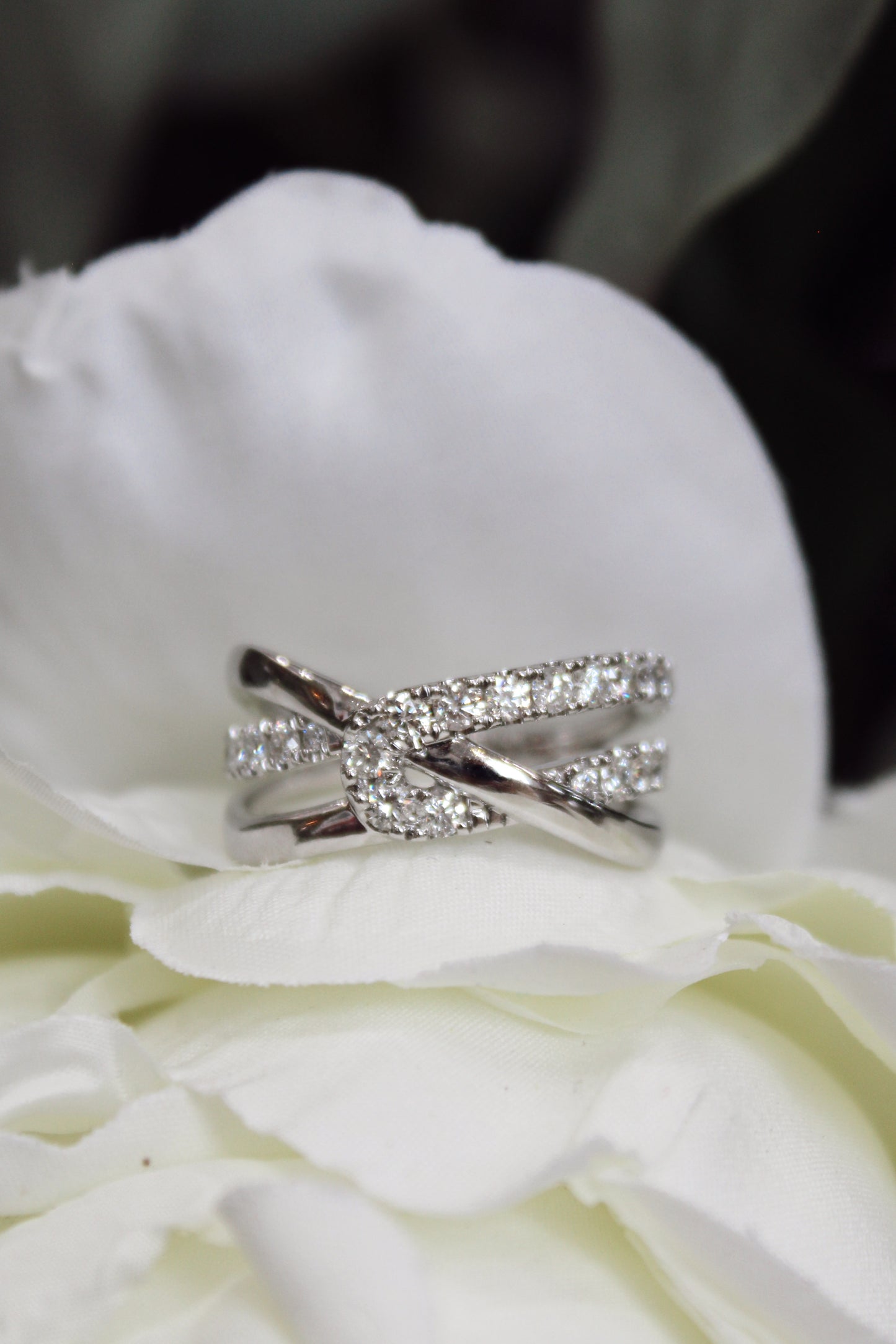 White Gold and Diamond Ring