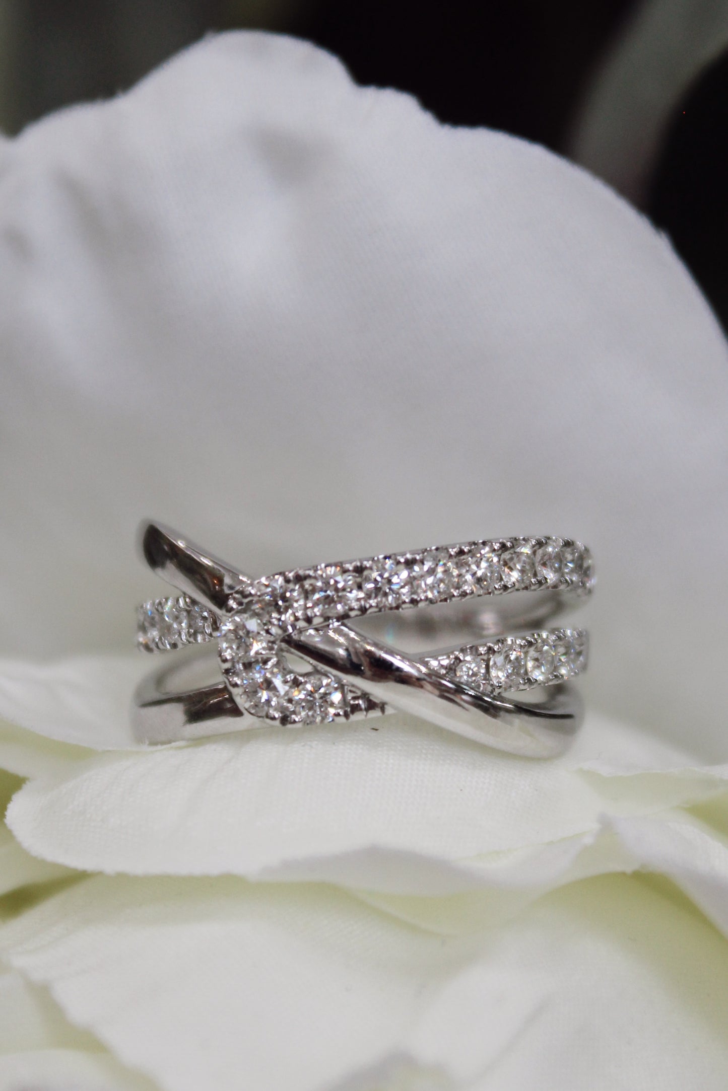 White Gold and Diamond Ring